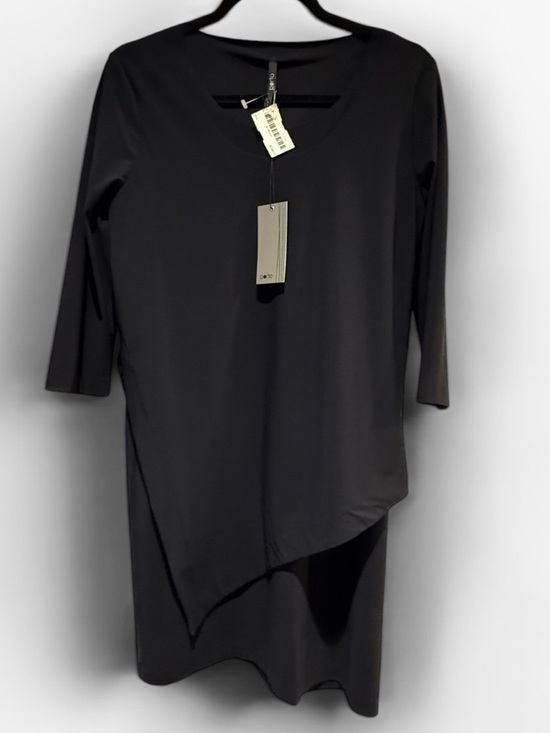 Porto Dresses & Skirts - Porto Sz S Shark Dress Asymmetrical  Lines Oval Neck 3/4 Sleeves Modern | NWT